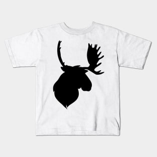 Deer Head Silhouette Kids T-Shirt